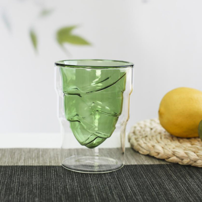 Double wall cups bamboo shoots 220ML Four colors available