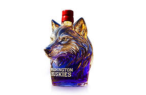 ustomized wolf head bottle