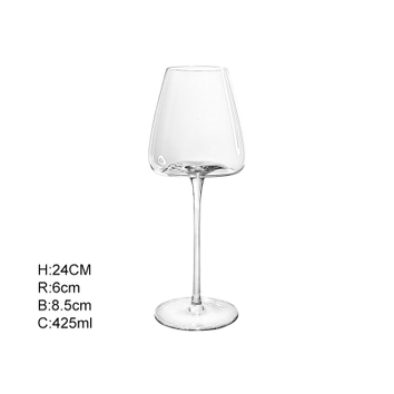  Burgundy Wine Glasses 