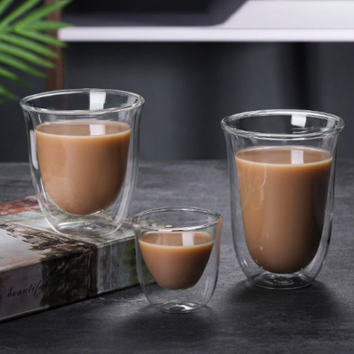 coffee mug double wall glass