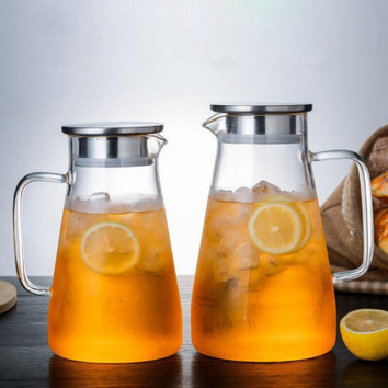 glass pitcher with lid