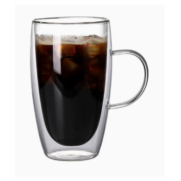 coffee mug double wall glass