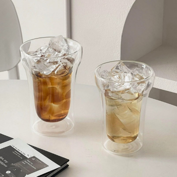 coffee mug double wall glass