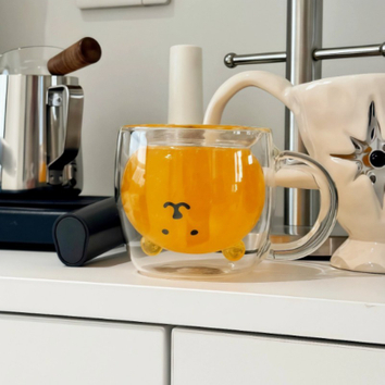 double glass coffee mugs