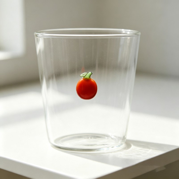 3D Animal Glass Cup with Fruit