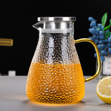 glass pitcher with lid