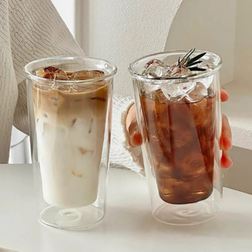 double glass coffee mugs