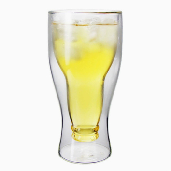 glass double wall mug