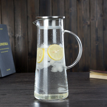 glass pitcher with lid